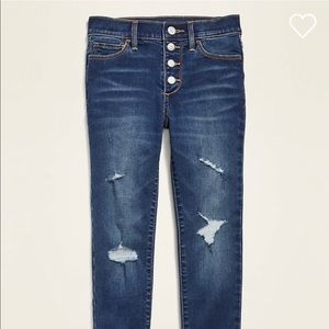 Girls Distressed Skinny Jeans